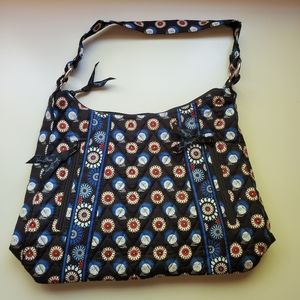 Vera Bradley "Lisa B" Purse in Night Owl, Black